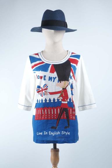 เสื้อลินินหลังต่อผ้ายืด NO.40686