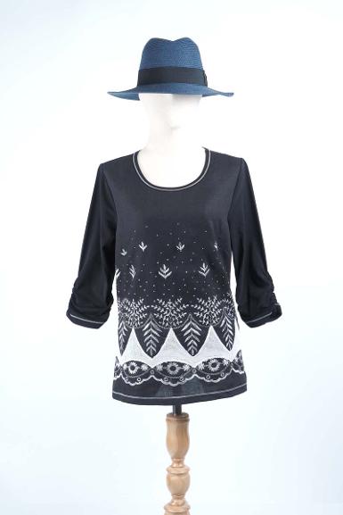 เสื้อลินินหลังผ้ายืด NO.40690