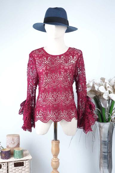 เสื้อแฟชั่นลูกไม้ NO.166114
